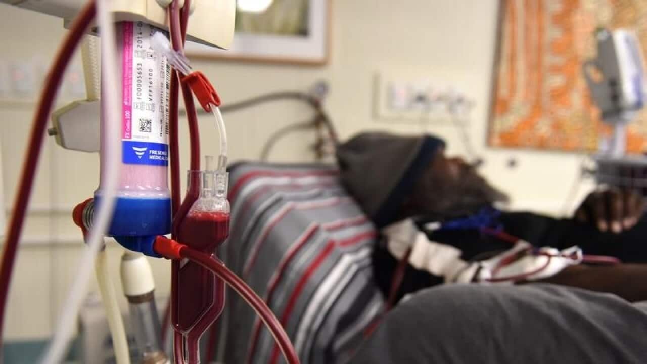 Sam Nelson receives dialysis treatment