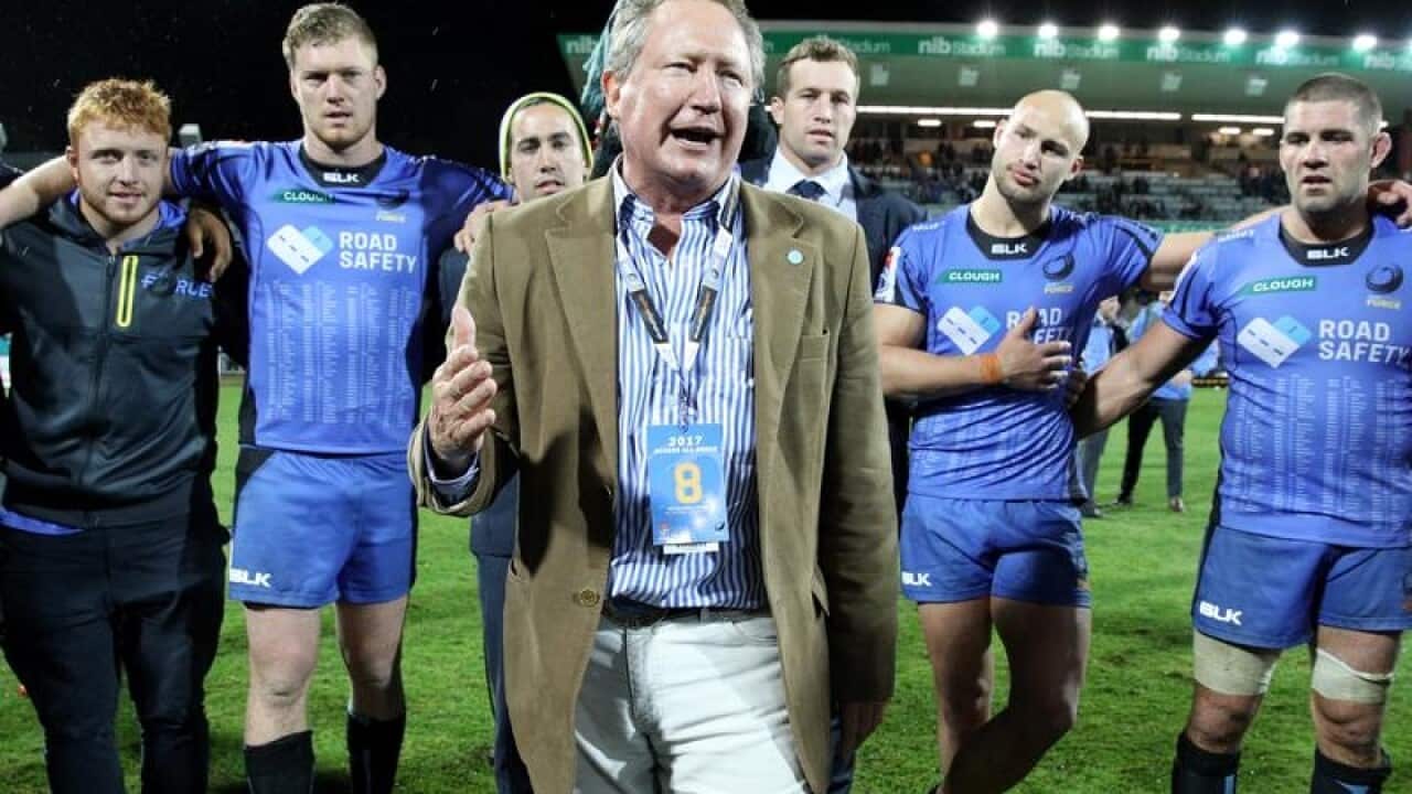 Andrew Forrest and Western Force players