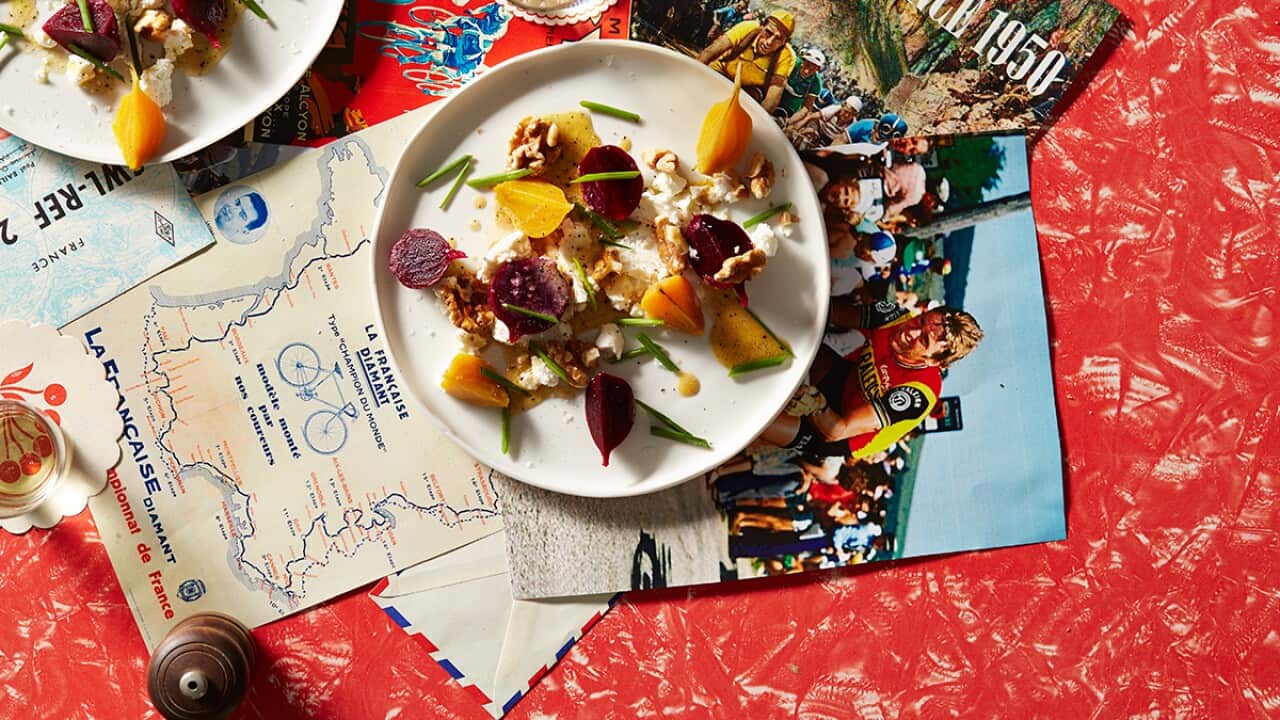 Beetroot and walnut salad (salade de betteraves aux noix)