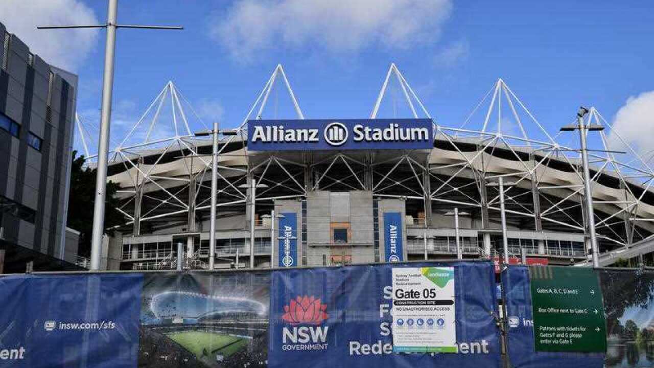 Allianz stadium at Moore Park in Sydney.