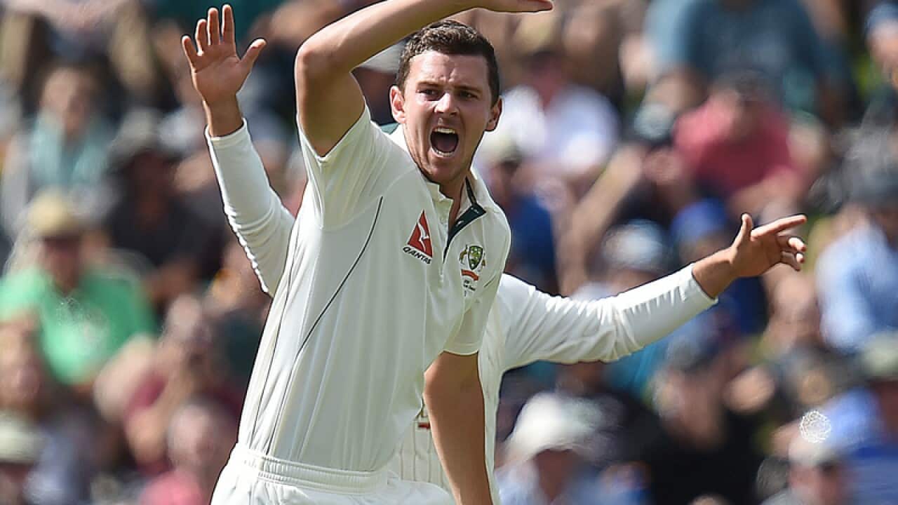 Australian bowler Josh Hazlewood.
