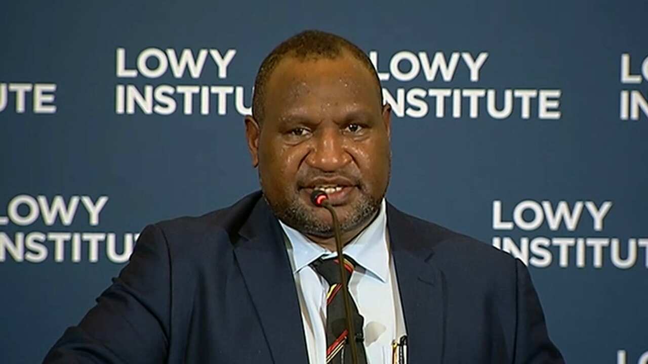 Mr Marape speaking on Thursday.