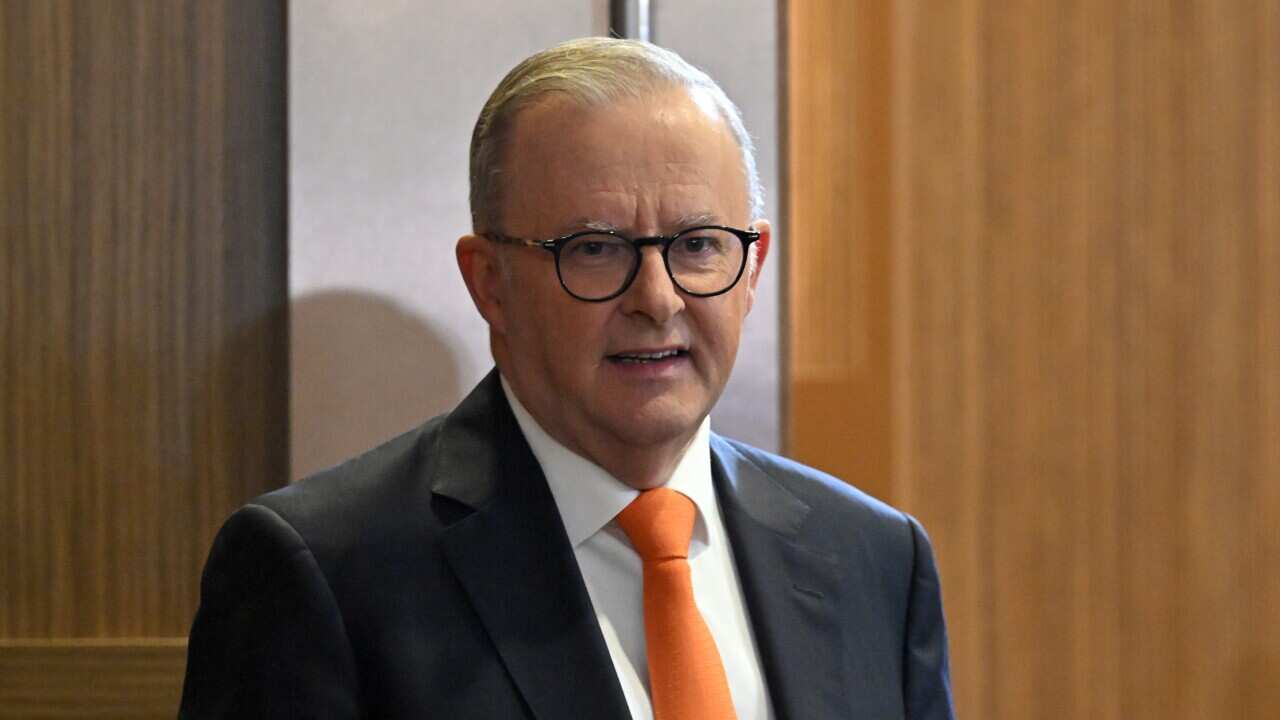 Prime Minister Anthony Albanese at the National Press Club in Canberra, Thursday, January 25, 2024.