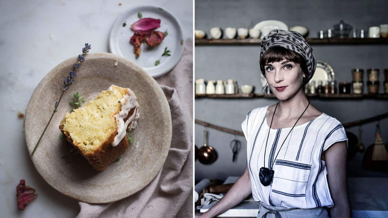Herbes de Provence and rose olive oil cake, Beth Kirby