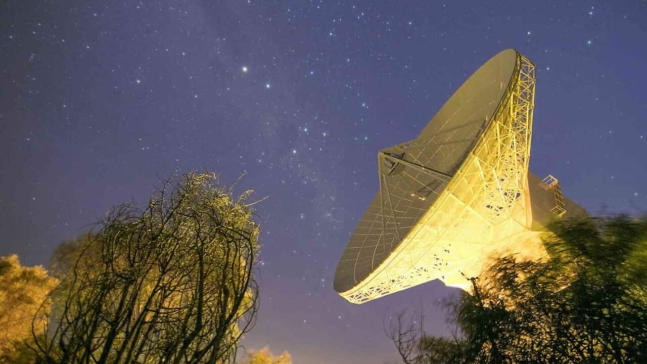 One of the deep space antennas in Western Australia