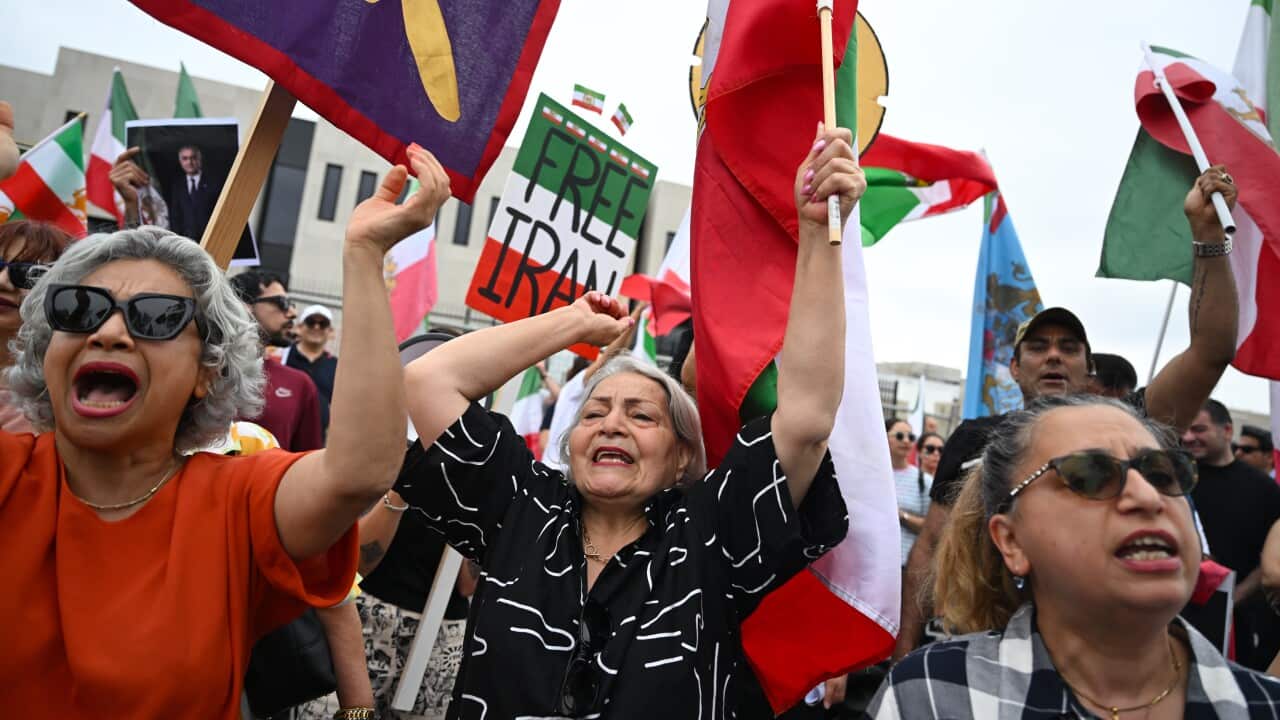 CANBERRA IRANIAN EMBASSY PROTEST