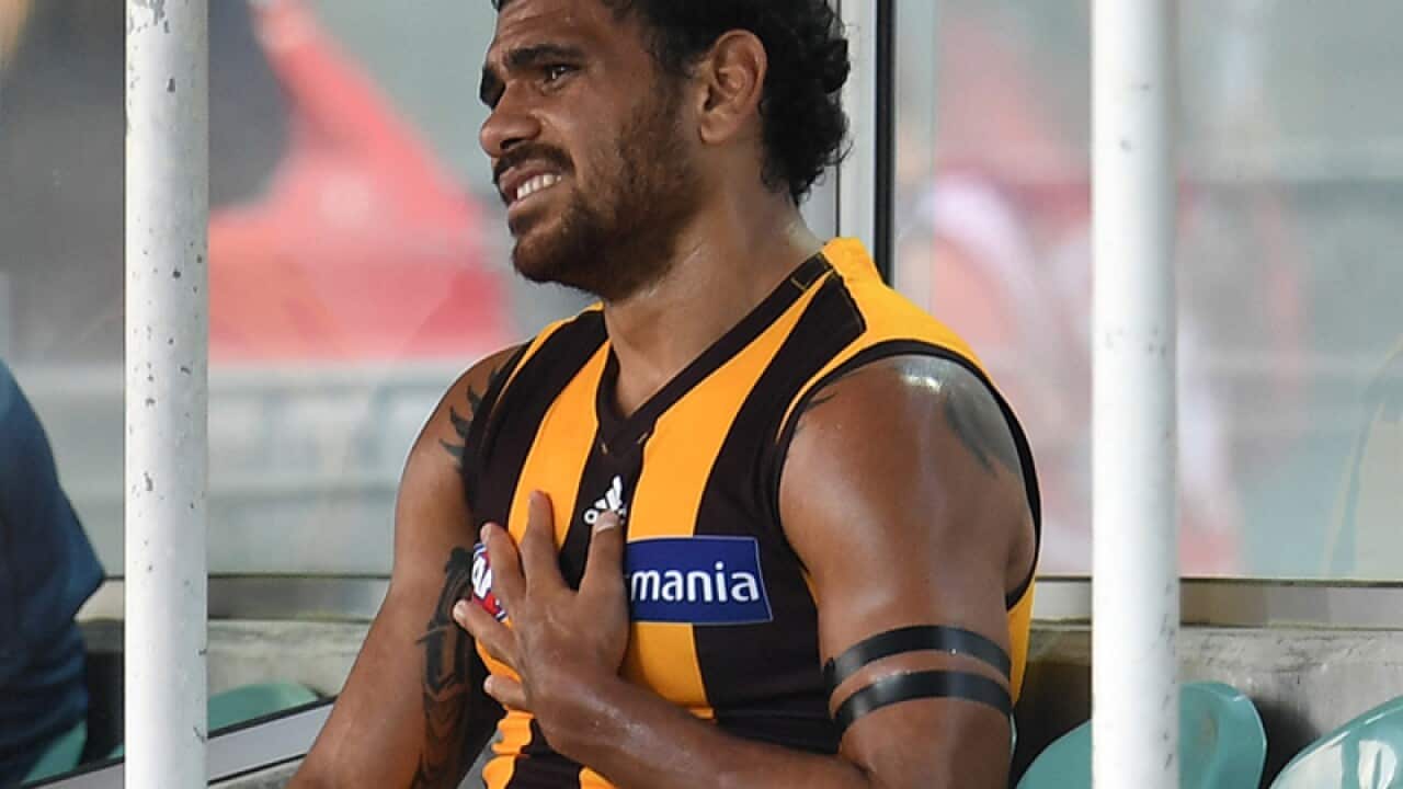 Cyril Rioli of the Hawks