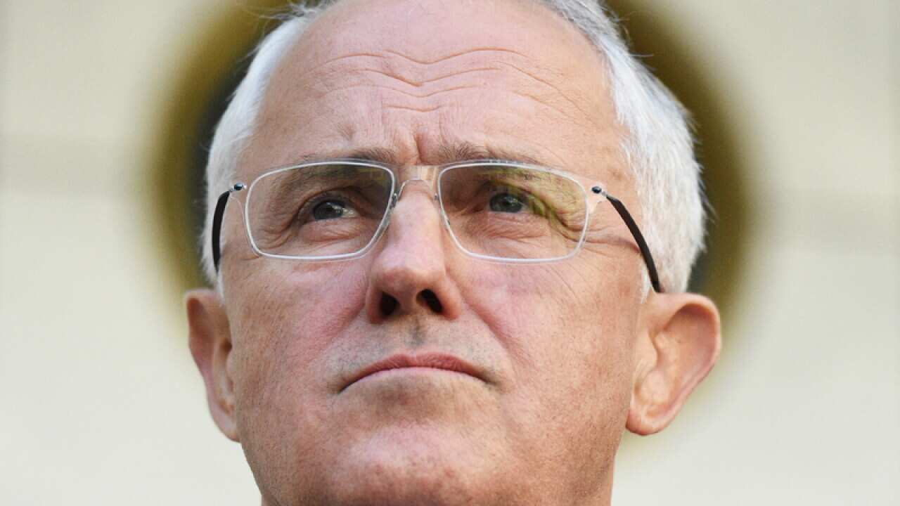 Prime Minister Malcolm Turnbull speaks at a press conference