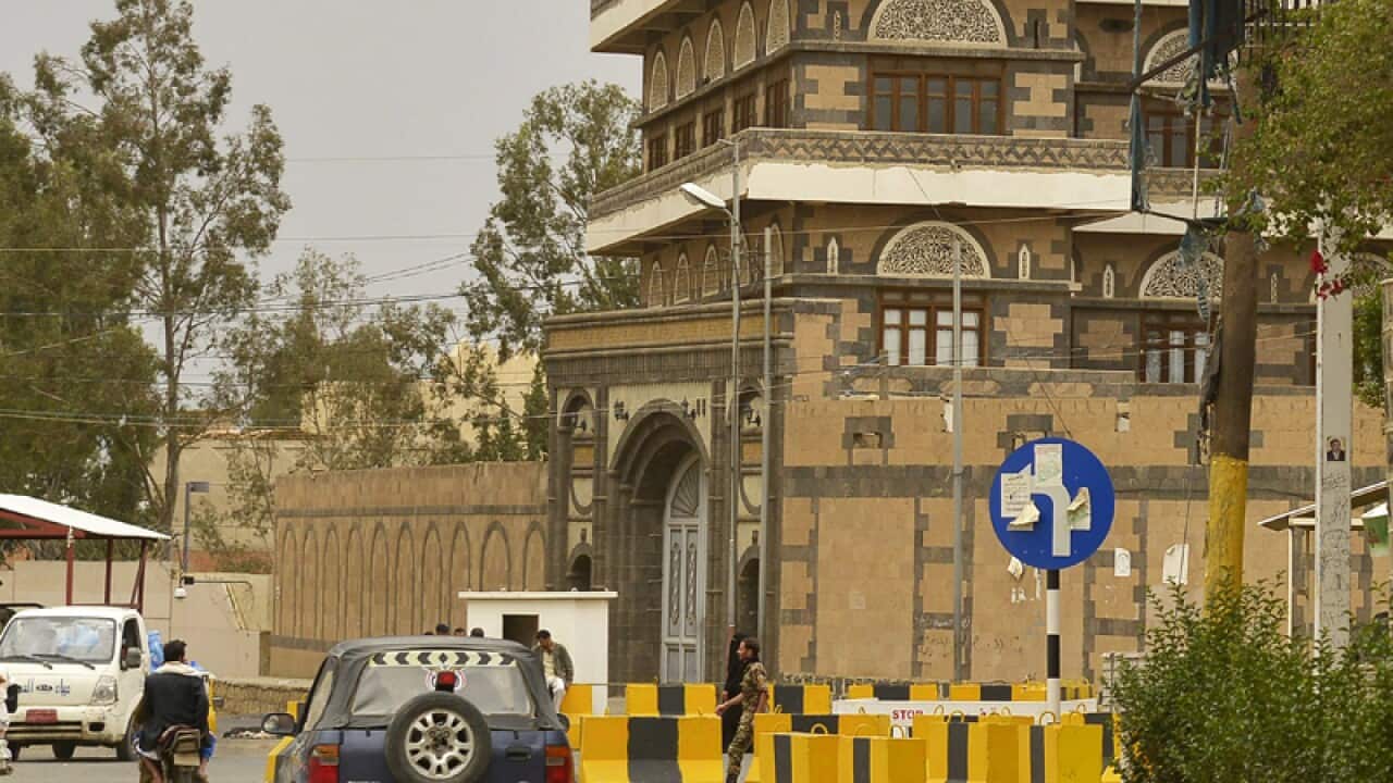 US Embassy in Sanaa, Yemen.