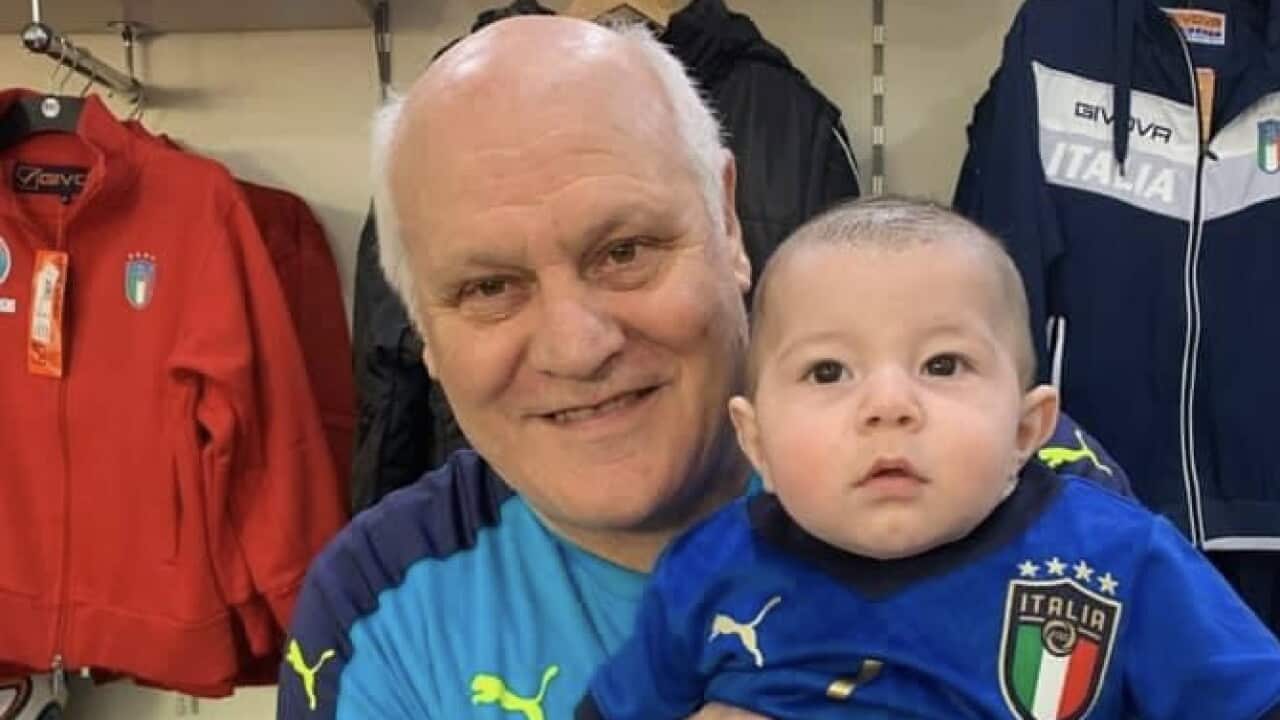 Ernesto Meduri con il nipotino