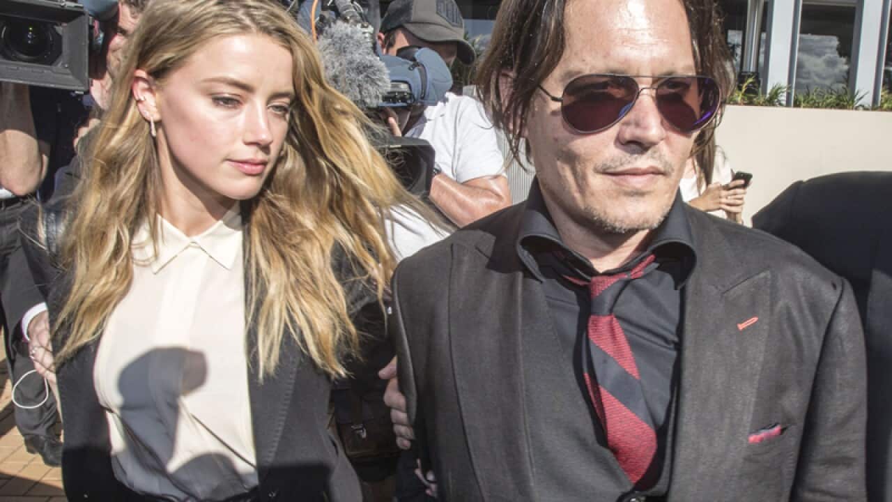 Amber Heard and Johnny Depp
