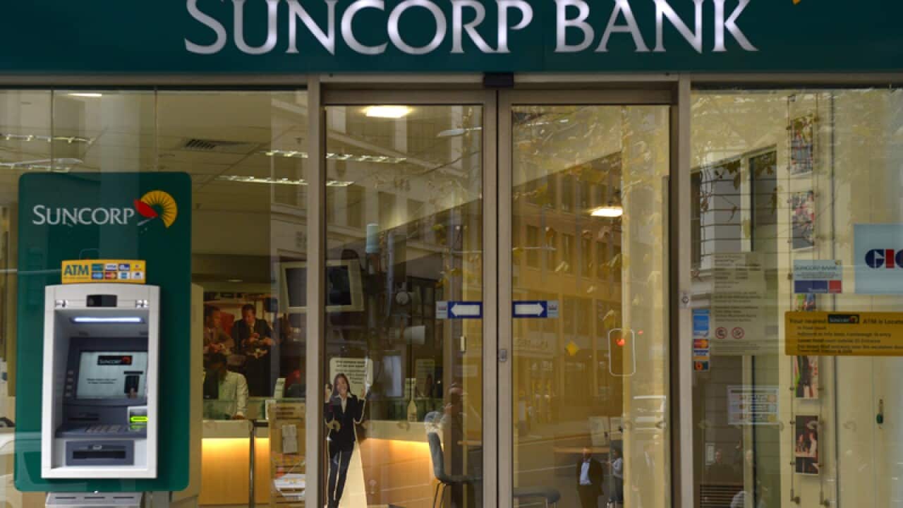 An ATM at a Suncorp Bank branch