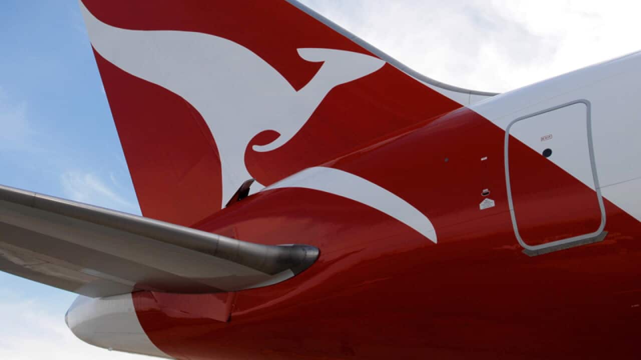 A Qantas Boeing 767 in Sydney