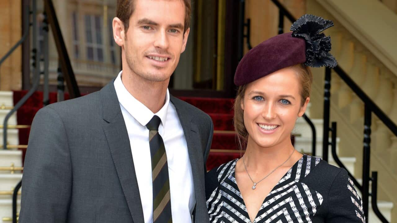 British tennis player Andy Murray and Kim Sears