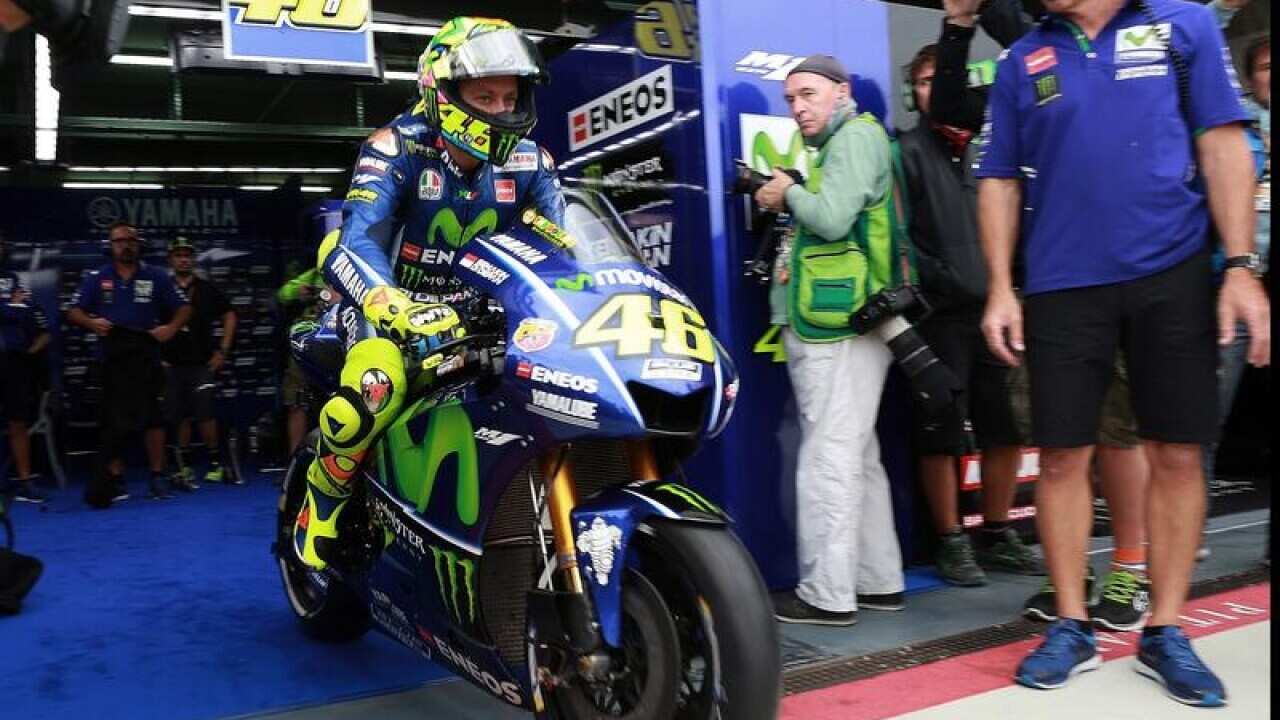 Italian rider Valentino Rossi