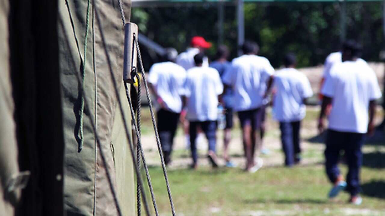 **STOCK** Supplied image of tent accommodation at the federal government's offshore detention centre in Nauru, Friday, Sept. 14, 2012. (AAP Image/Department of Immigration) NO ARCHIVING, EDITORIAL USE ONLY