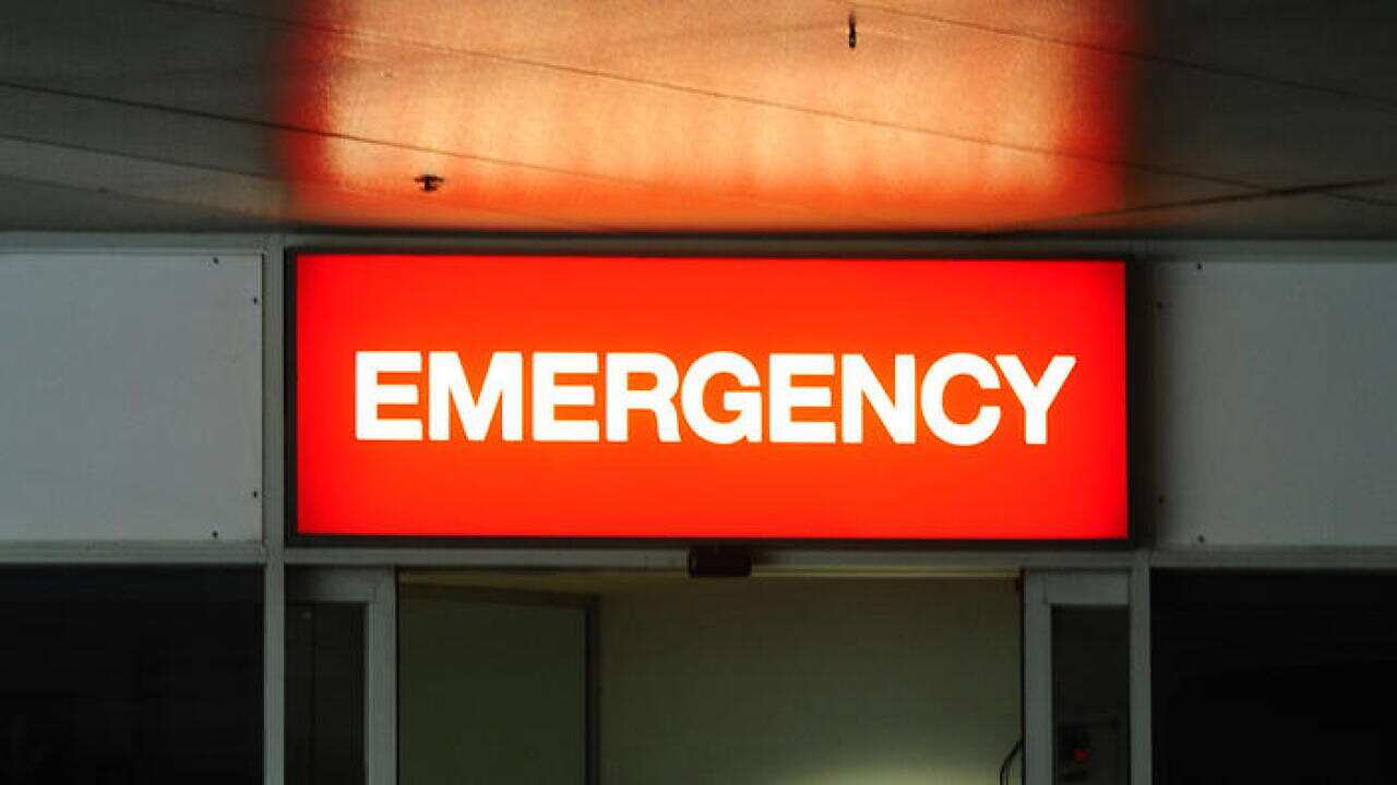 An emergency department sign at the Alfred Hospital in Melbourne, Friday, May 18, 2012. (AAP Image/Julian Smith) NO ARCHIVING