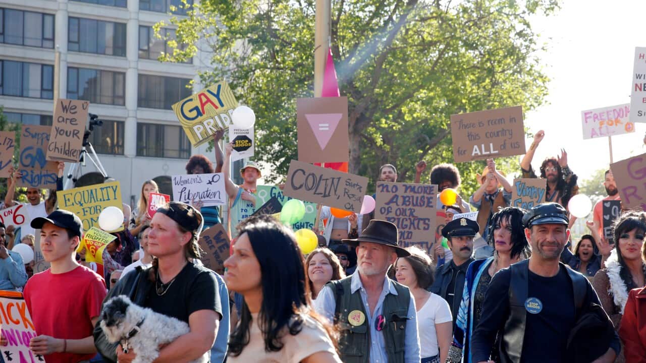 When We Rise protest march