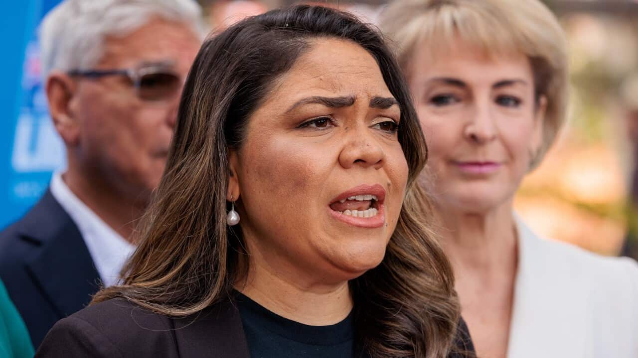 Shadow spokeswoman for Indigenous Australians Jacinta Nampijinpa Price is campaigning in Adelaide (AAP).