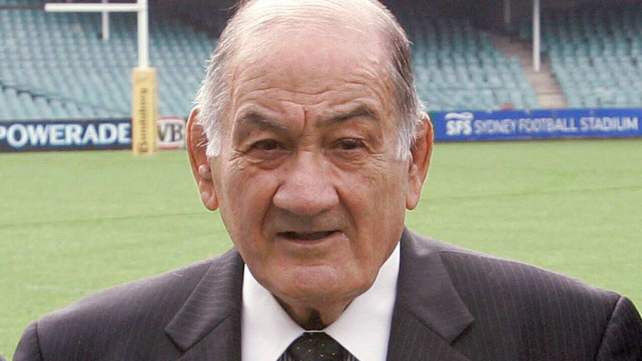 Sir Nicholas Shehadie poses for a photo in Sydney, Australia