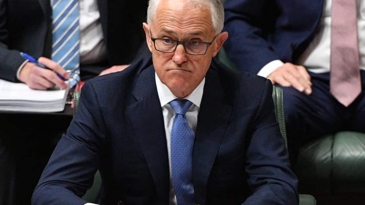 Malcolm Turnbull during Question Time in the House Of Representatives.