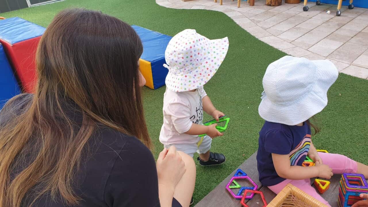 Children at a childcare centre