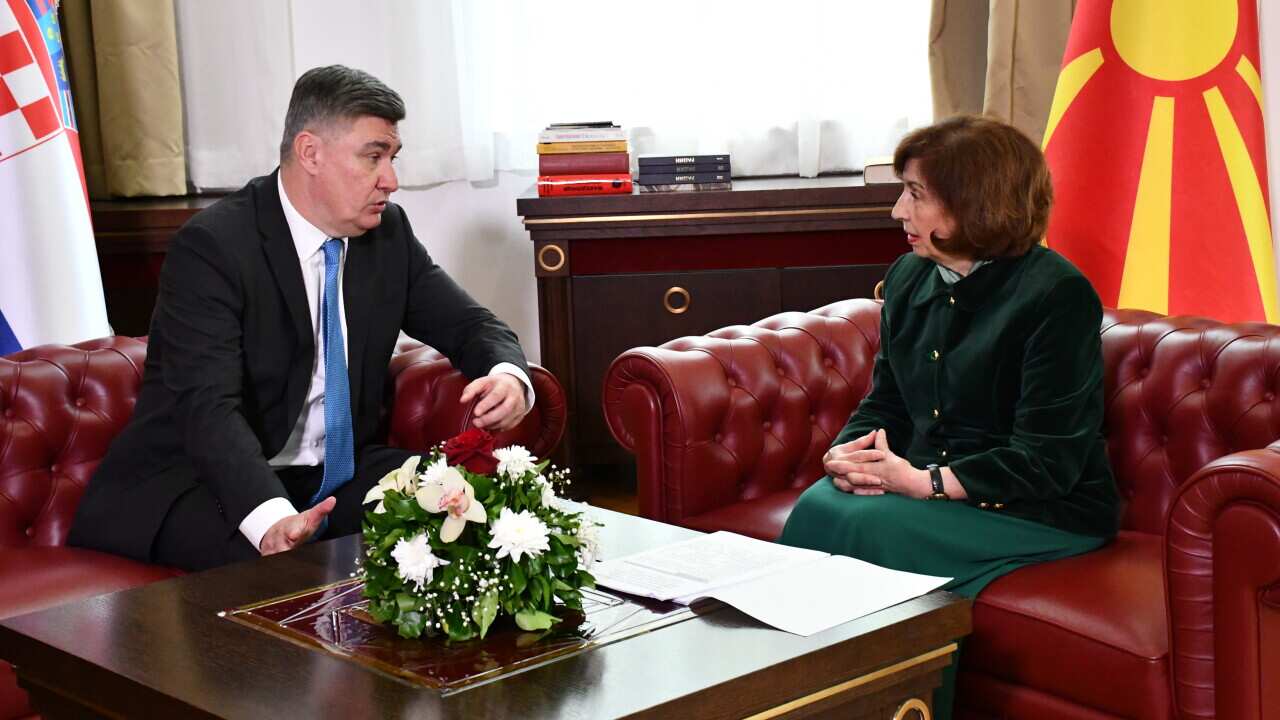 Gordana Siljanovska Davkova - Zoran Milanovic in Skopje