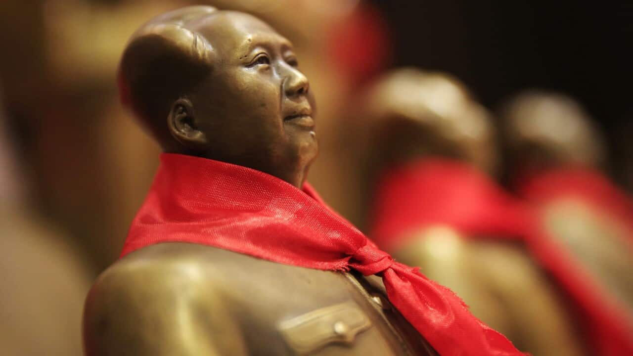Mao Zedong statue in a store in China