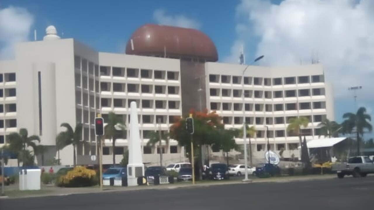 Samoan government building in Apia Samoa