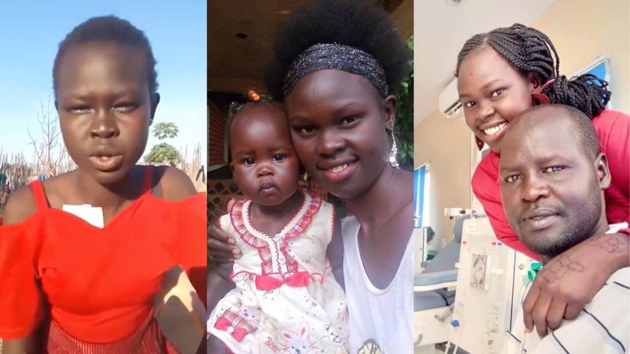 Nyibol, Husband and their daughter