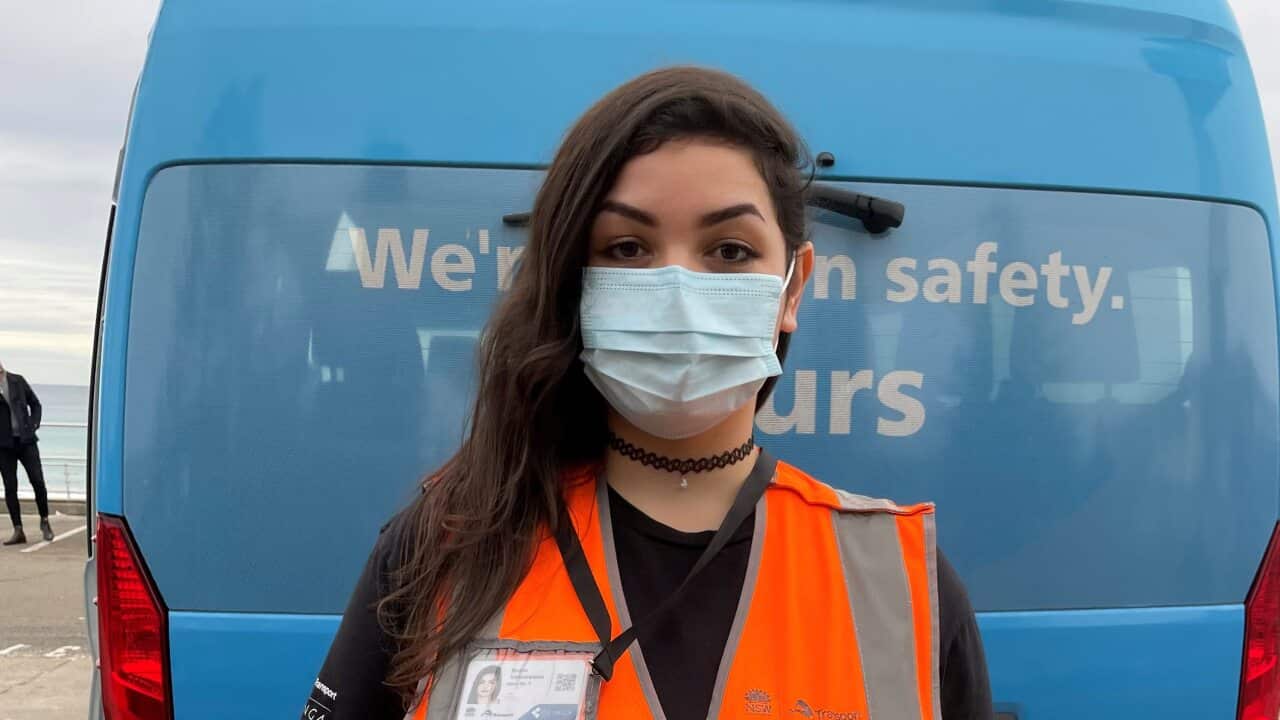 Cleaner Bruna Bringel at Bondi.