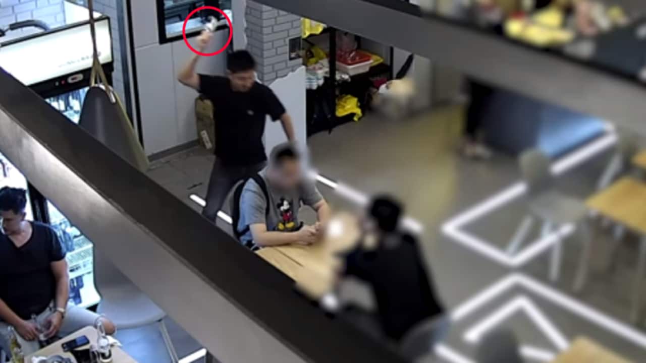 Police released CCTV footage of an assault in Haymarket, appealing for the public’s help.