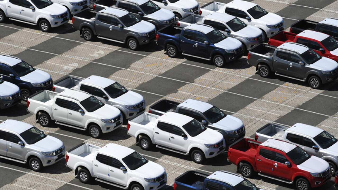Imported cars at the Port of Brisbane