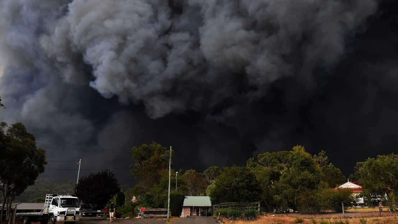 The Green Wattle Creek Fire in December.