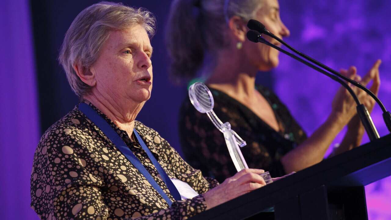 Sister Clare Condon received the human rights medal at the 2013 Human Rights Awards aap.jpg