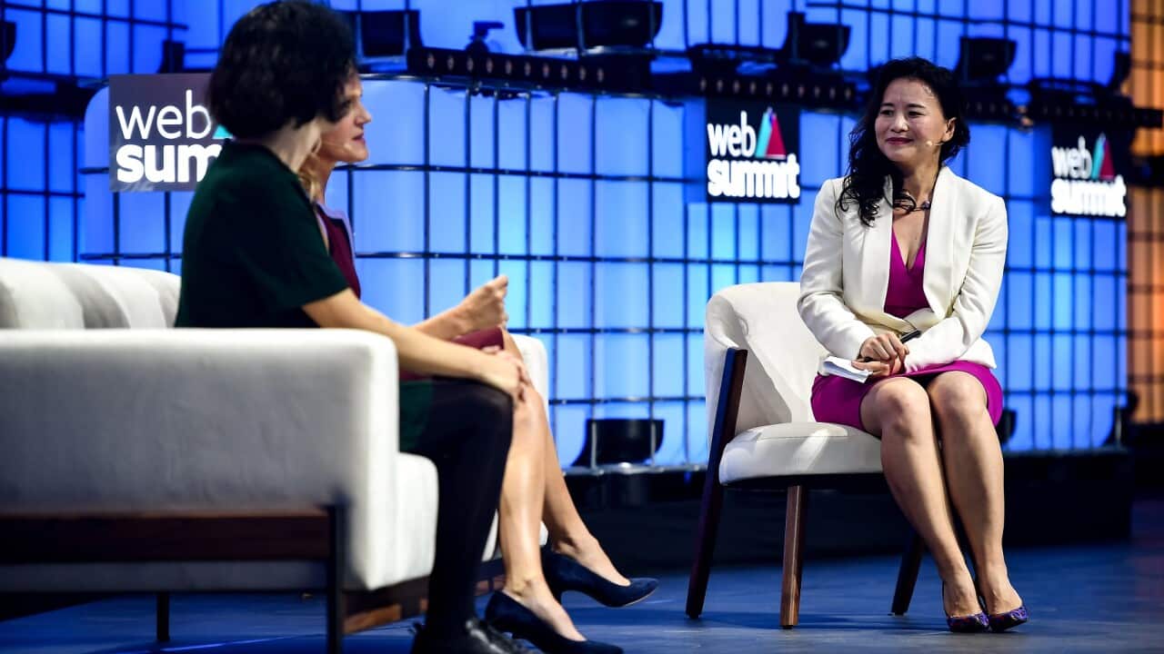 Cheng Lei, Anchor, CGTN, at the Web Summit in Lisbon, Portugal in 2019