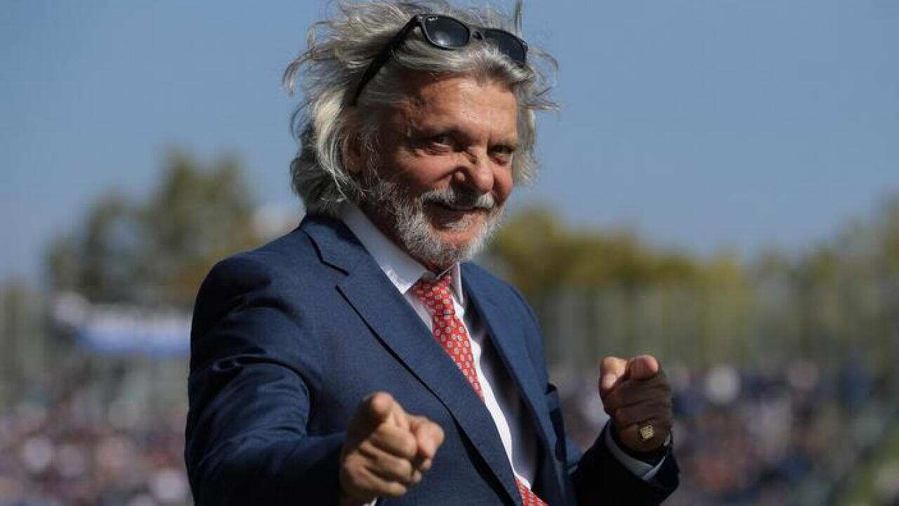 Il presidente della Sampdoria Massimo Ferrero