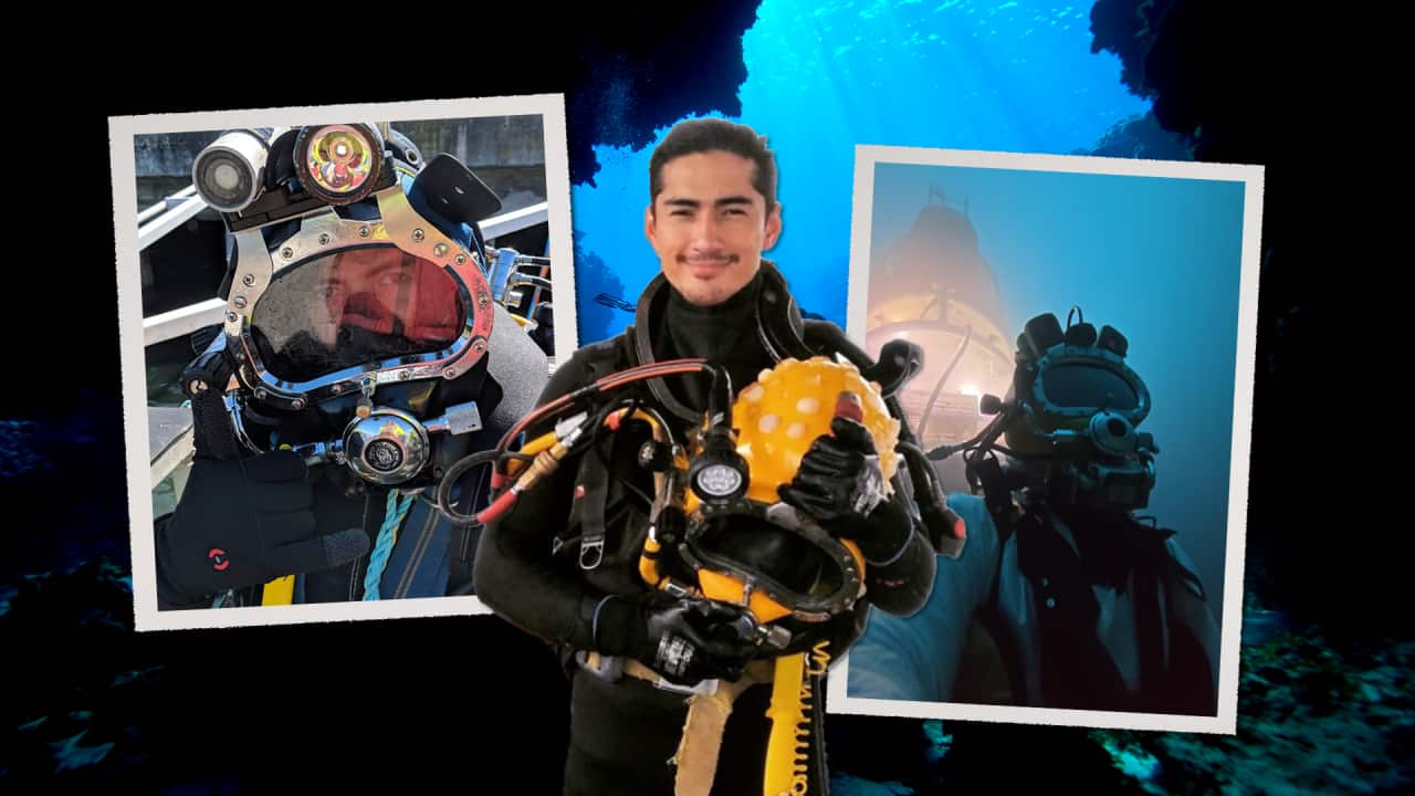 immersion diving collage