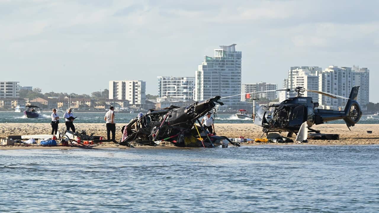 HELICOPTER COLLISION GOLD COAST