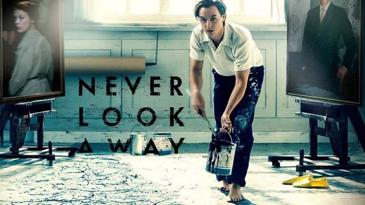 Poster of the romantic historical drama, Never Look Away.