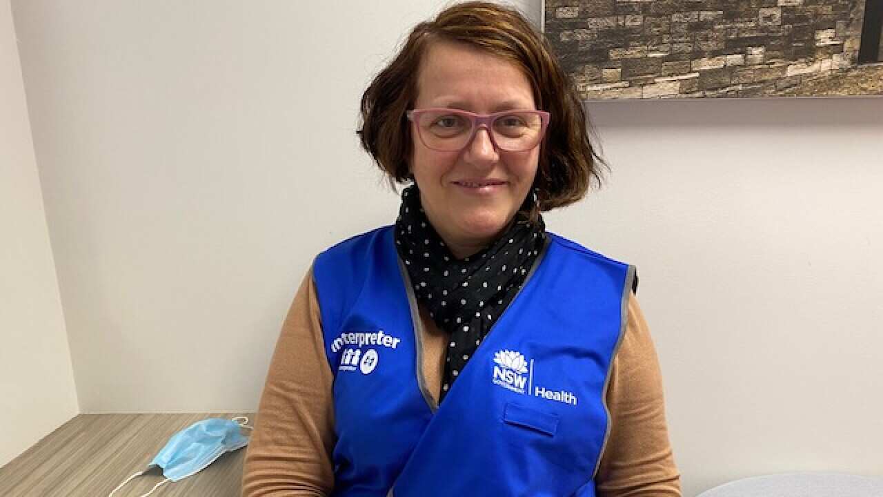 The interpreter's coordinator Willya Waldburger