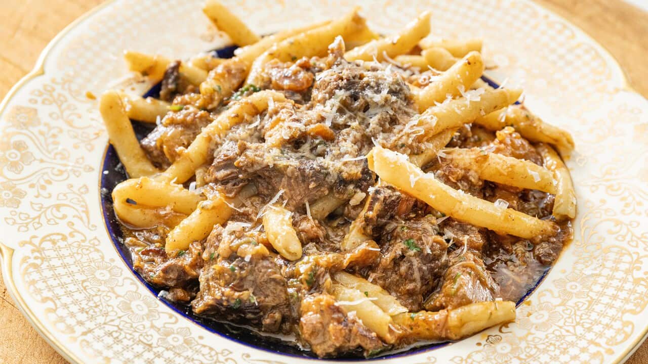 Handmade ferretti with beef ragu