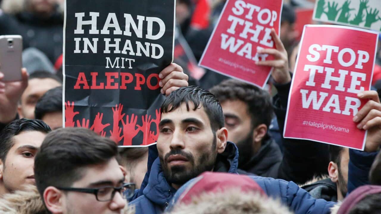 Protests in Hamburg, Germany