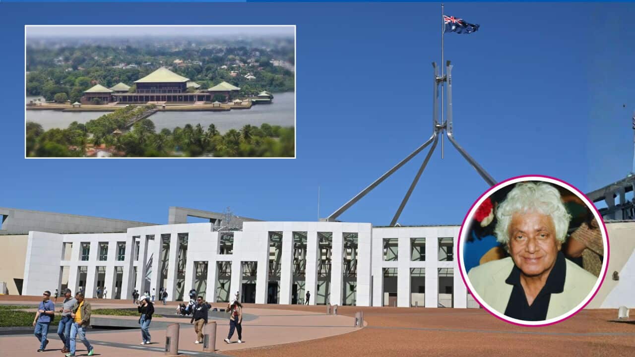 sbs sinhala Professor Suri Ratnapala sri lanka australia parliament.jpg