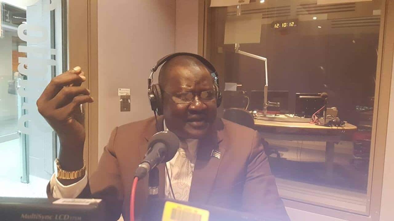 Ateny Wek Ateny in SBS studios, on 13 July 2017