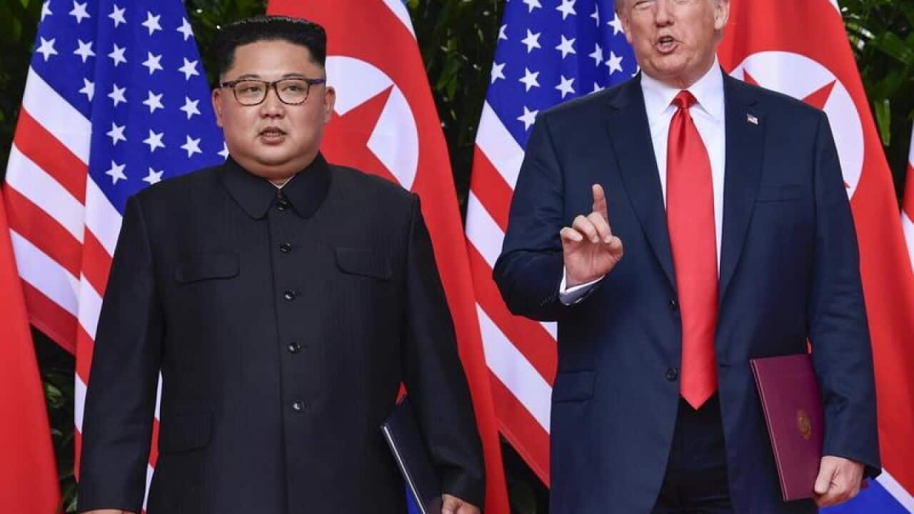Donald Trump and Kim Jong Un