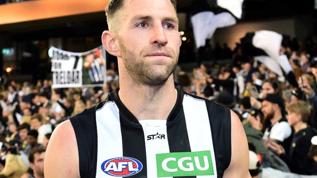 Travis Cloke of the Magpies