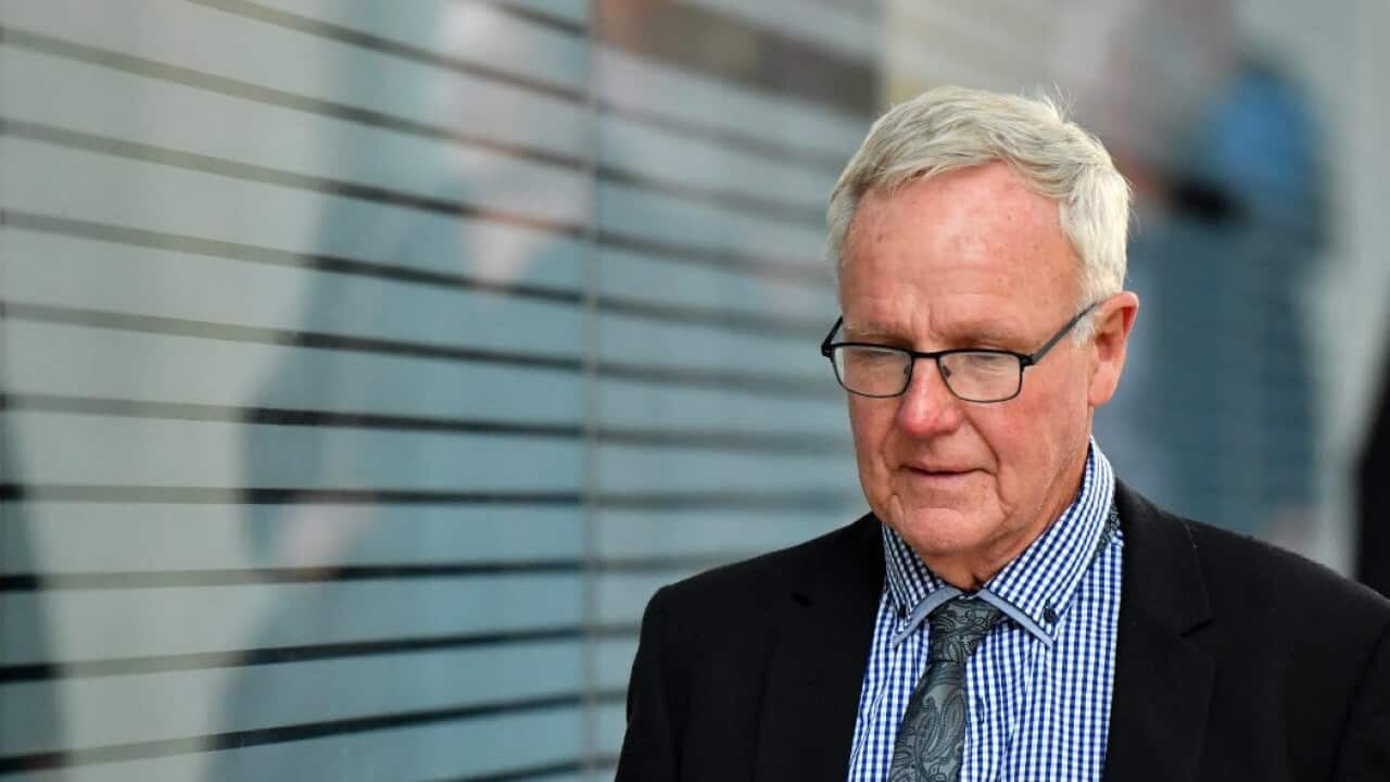 Graham Morant is seen leaving the Supreme Court in Brisbane, Thursday, September 27, 2018.