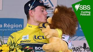 78th Tour Auvergne-Rhone-Alpes 2026 - Stage 6
CREST-VOLAND, FRANCE - JUNE 12: Luke Tuckwell of Australia and Team Red Bull - BORA - hansgrohe celebrates at podium as Yellow Leader Jersey winner during the 78th Tour Auvergne-Rhone-Alpes 2026, Stage 6 a 182.3km stage from Saint-Vulbas to Crest-Voland 1211m / #UCIWT / on June 12, 2026 in Crest-Voland, France. (Photo by Dario Belingheri/Getty Images)