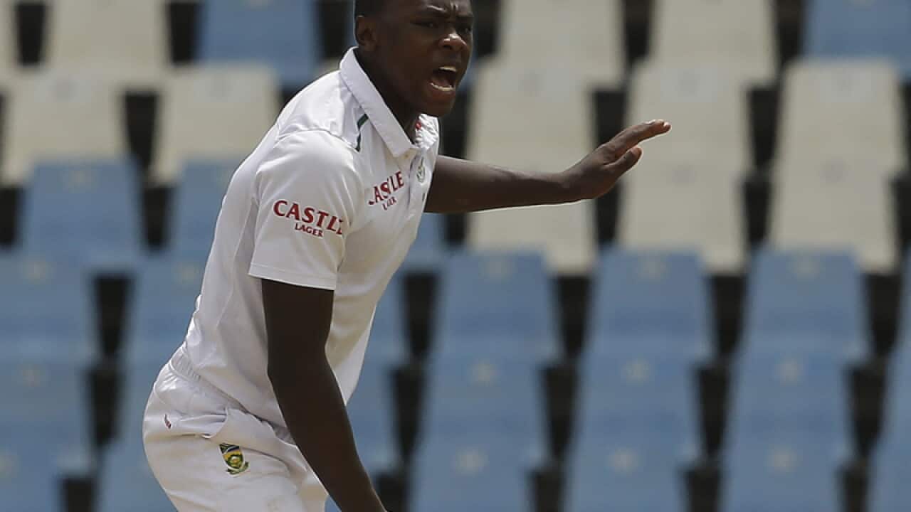 South Africa’s bowler Kagiso Rabada.